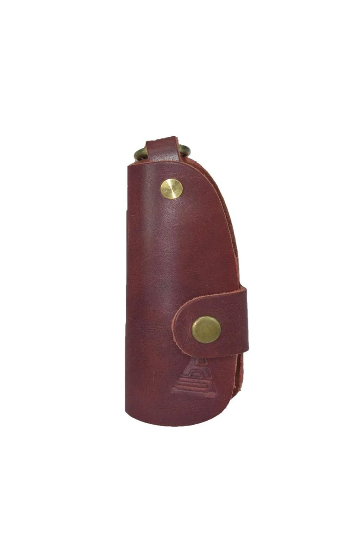 Hakiki Deri Slim Anahtarlık Bordo