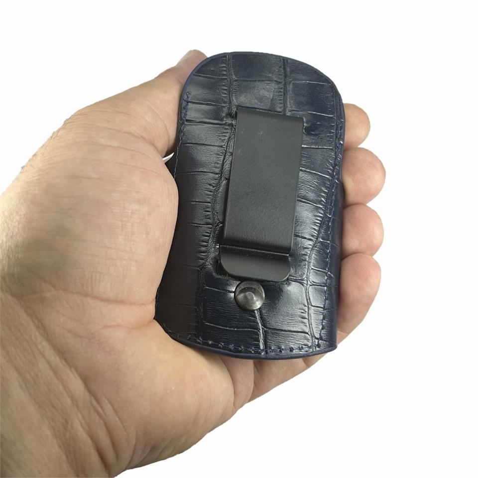 Çanta Yurdu Hakiki Deri Stetoskop Tutucu Organizer Holder Kroko Lacivert