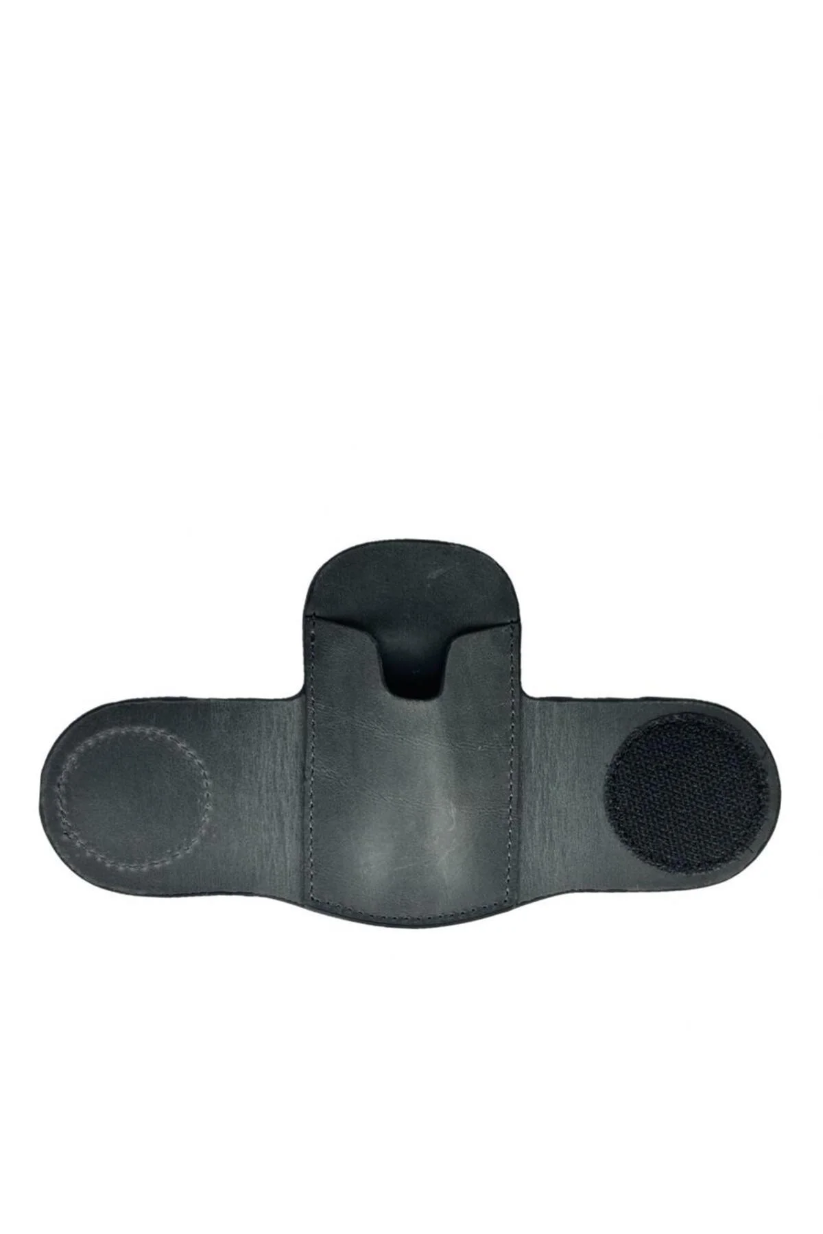 Hakiki Deri Stetoskop Tutucu Organizer Holder Gri
