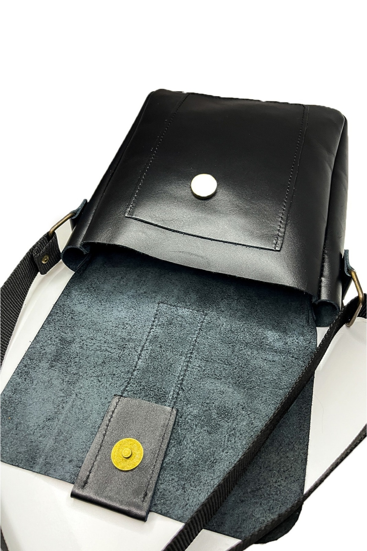 Diğer 1519 Hakiki Deri Unisex Omuz Ve Postaci Çanta - Ayarlanabilir Askili S