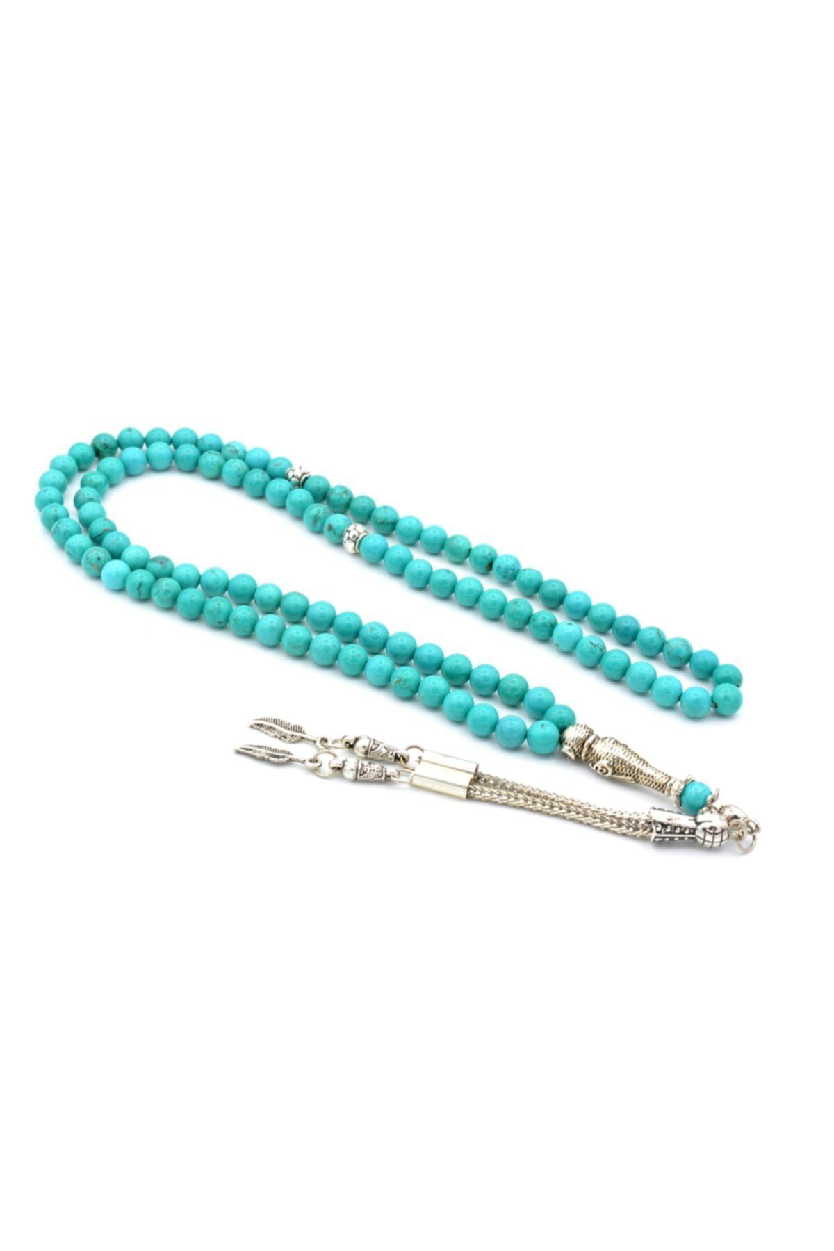 Hakiki Doğal 99 Luk Turkuaz Tesbih 1.kalite 005