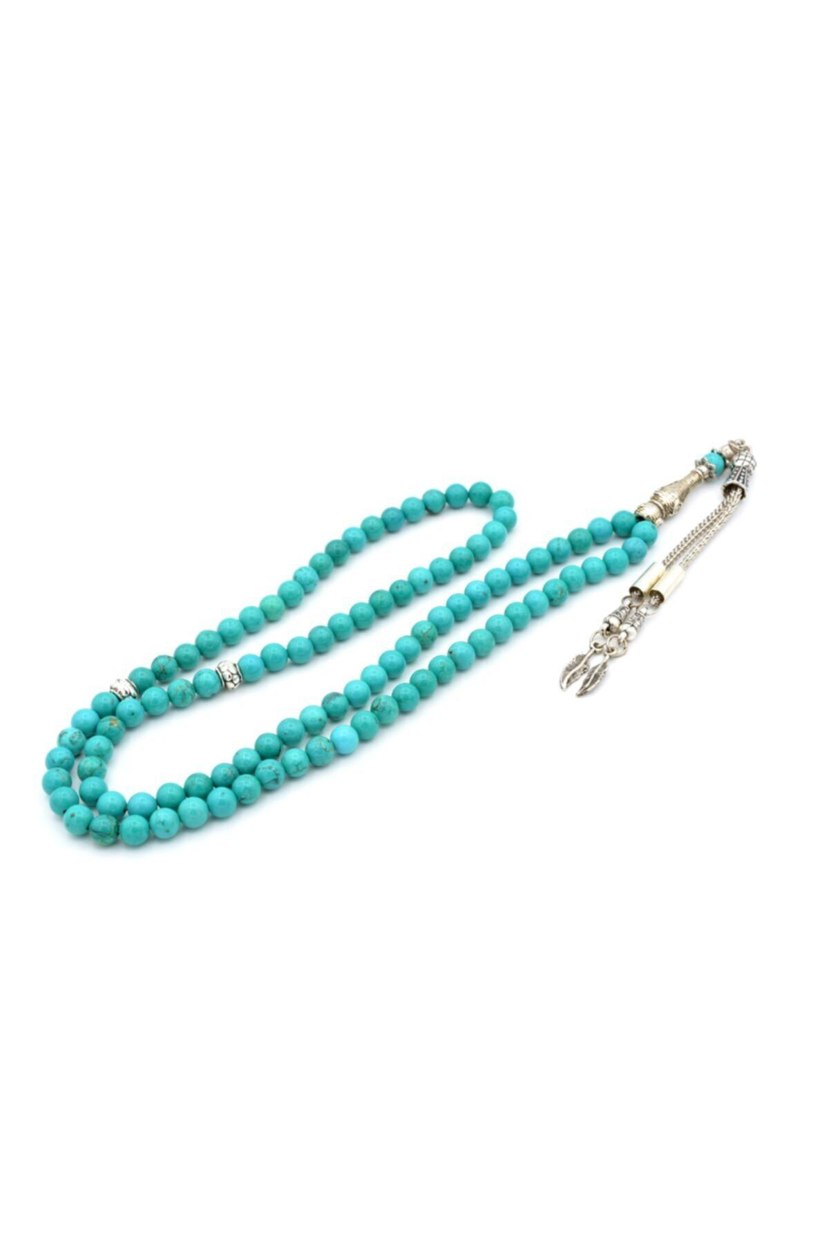 Hakiki Doğal 99 Luk Turkuaz Tesbih 1.kalite 005