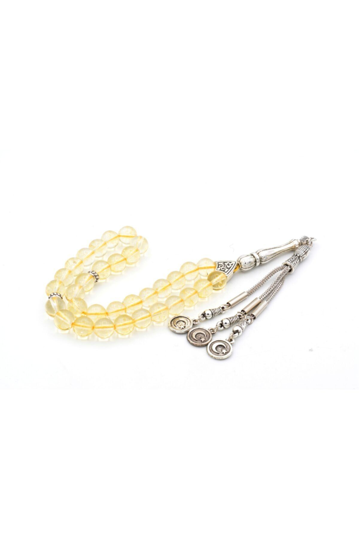 Hakiki Doğal A Kalite Sitrin Taşı Tesbih 1.kalite Doğal Taş