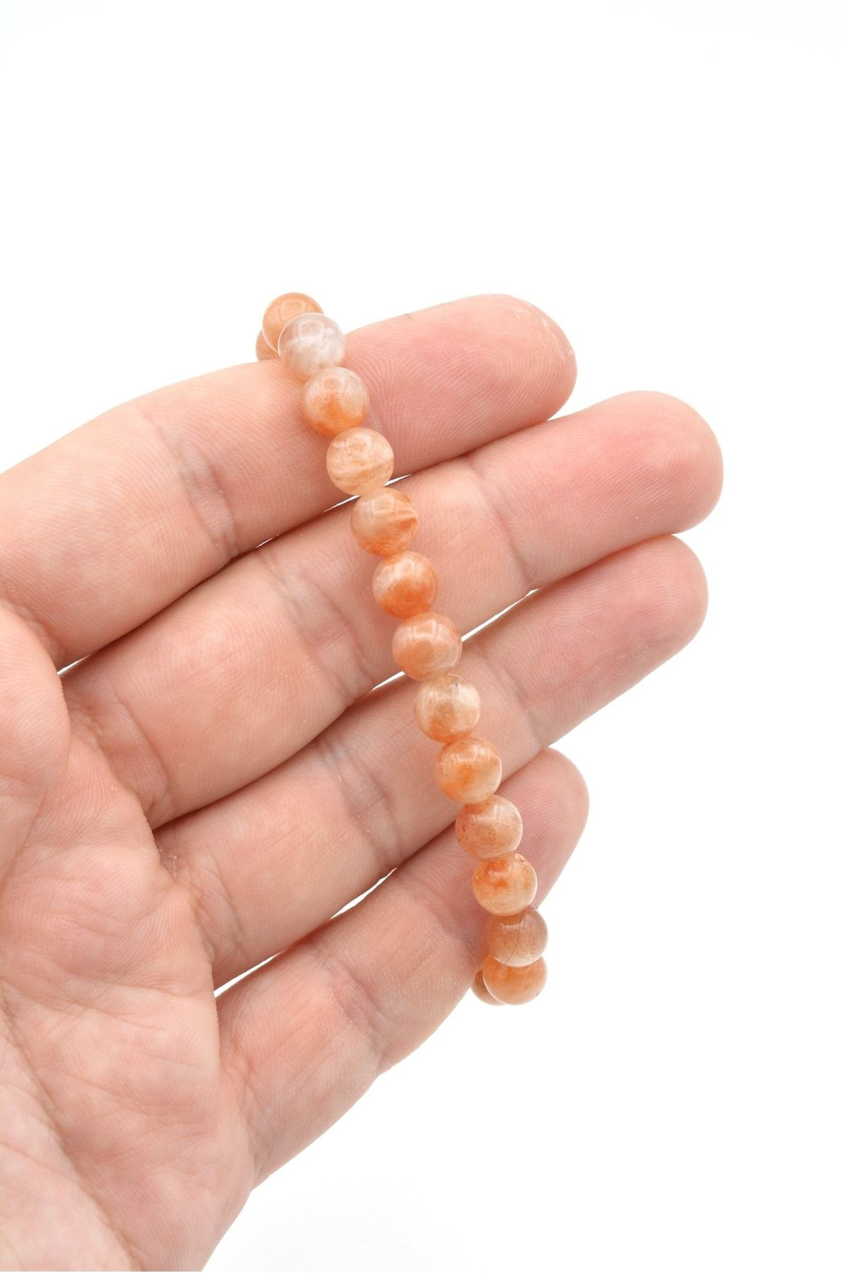 Hakiki Doğal A Kalite Güneş Taşı Bileklik 8 Mm