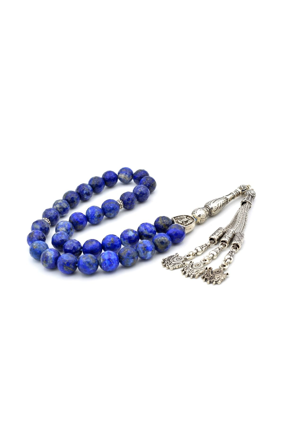 Hakiki Doğal Faset Kesim Lapis Lazuli Tesbih 1.kalite Iri Boy