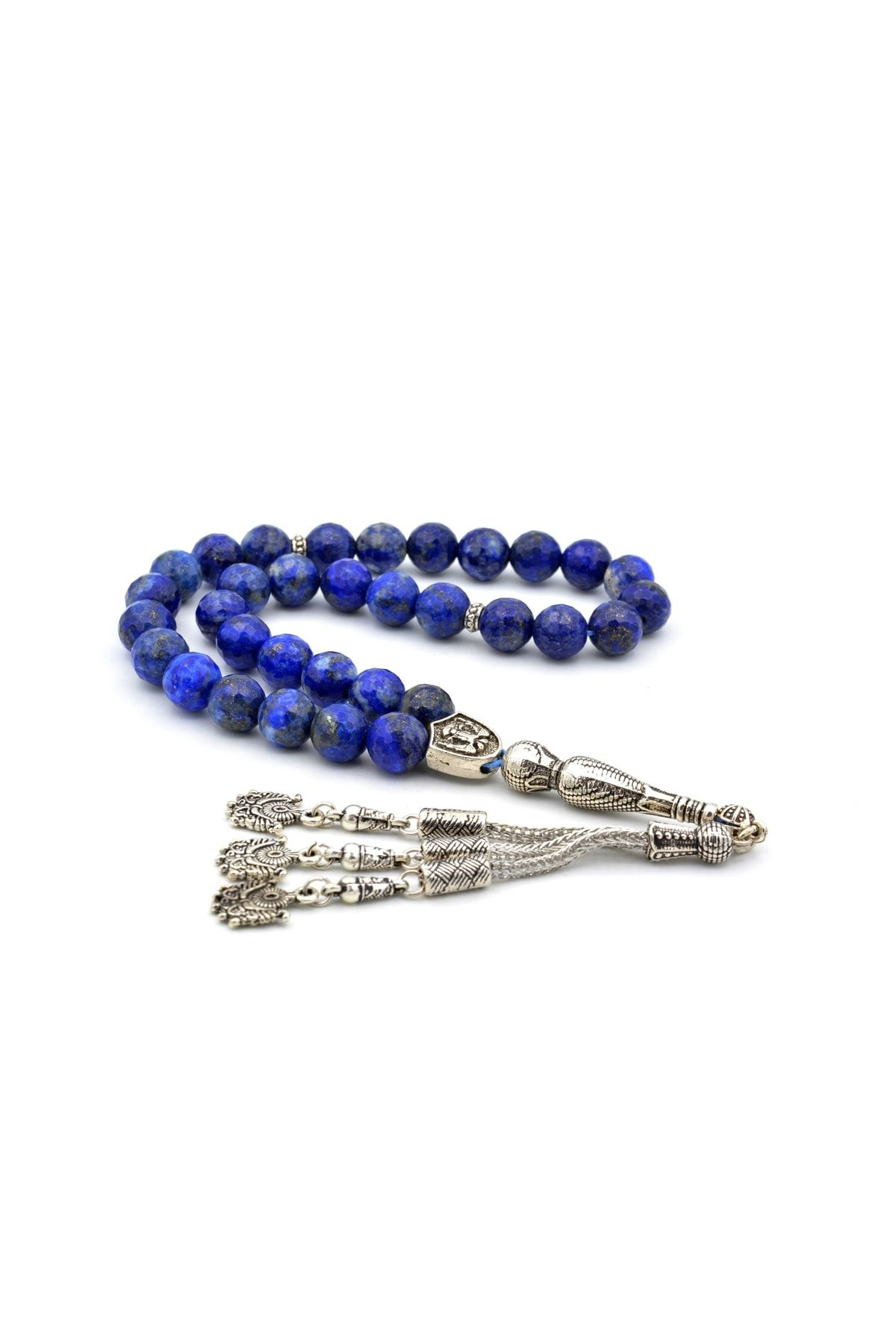 Hakiki Doğal Faset Kesim Lapis Lazuli Tesbih 1.kalite Iri Boy