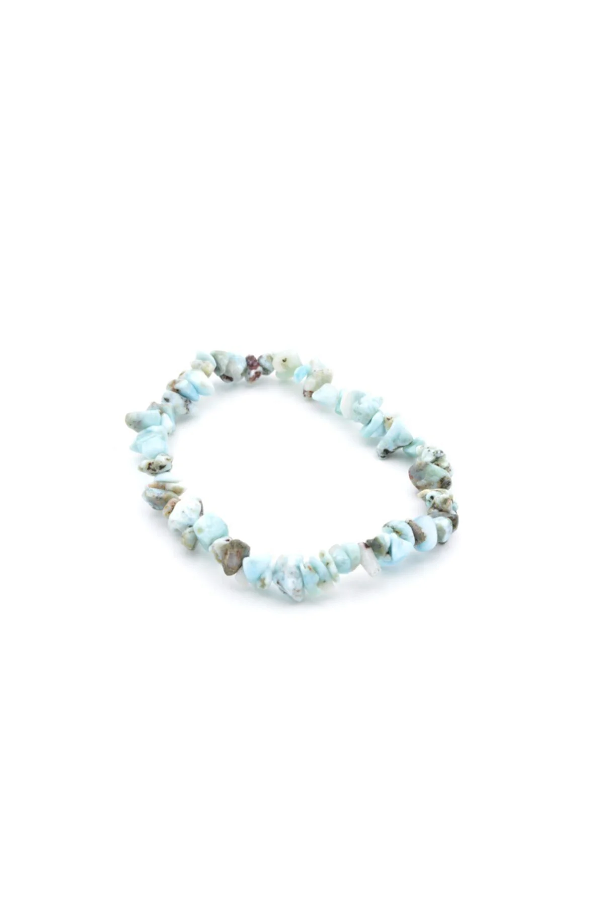 Hakiki Doğal Kırık Taş Larimar Taşı Bileklik 1.kalite Doğal Taş