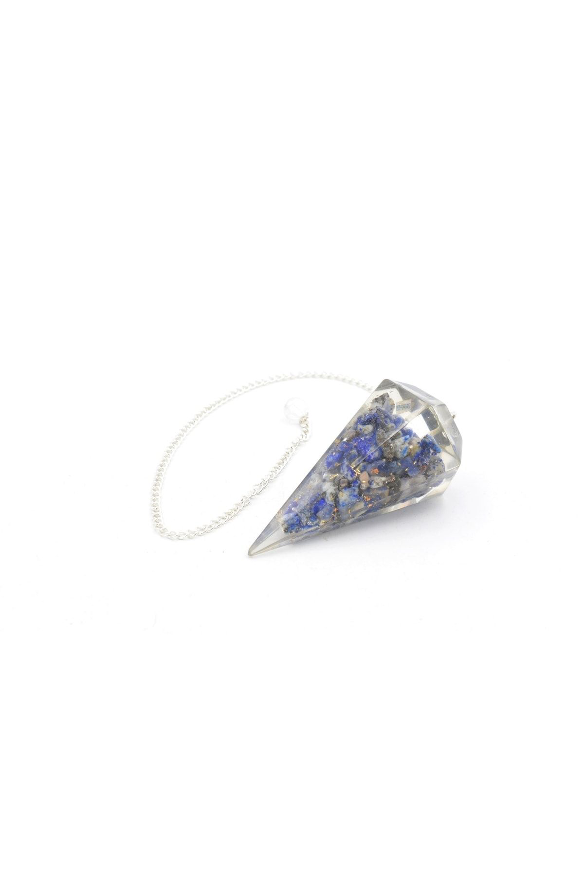 Hakiki Doğal Lapis Lazuli Taşı Orgonit Pandül 1.kalite