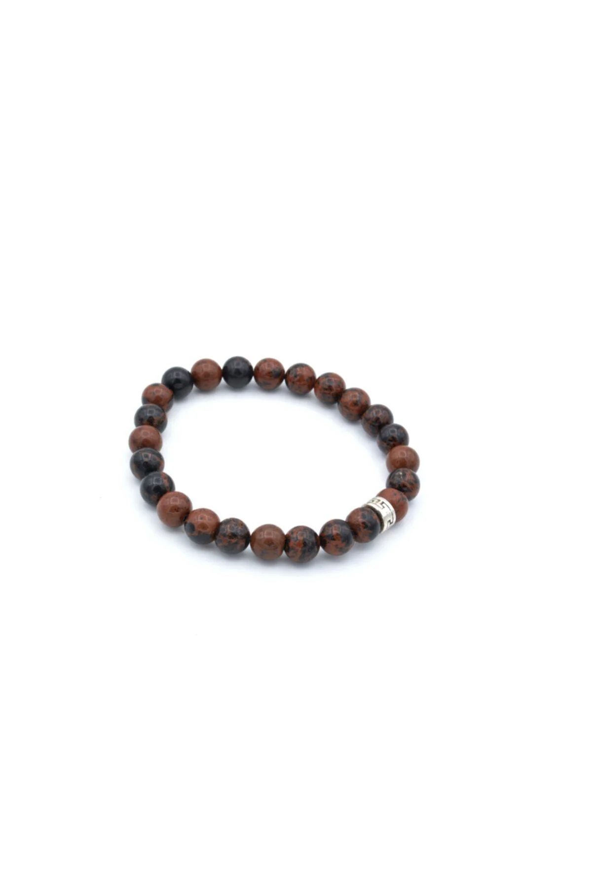 Hakiki Doğal Mahogany Obsidyen Bileklik 1.kalite Doğal Taş 004