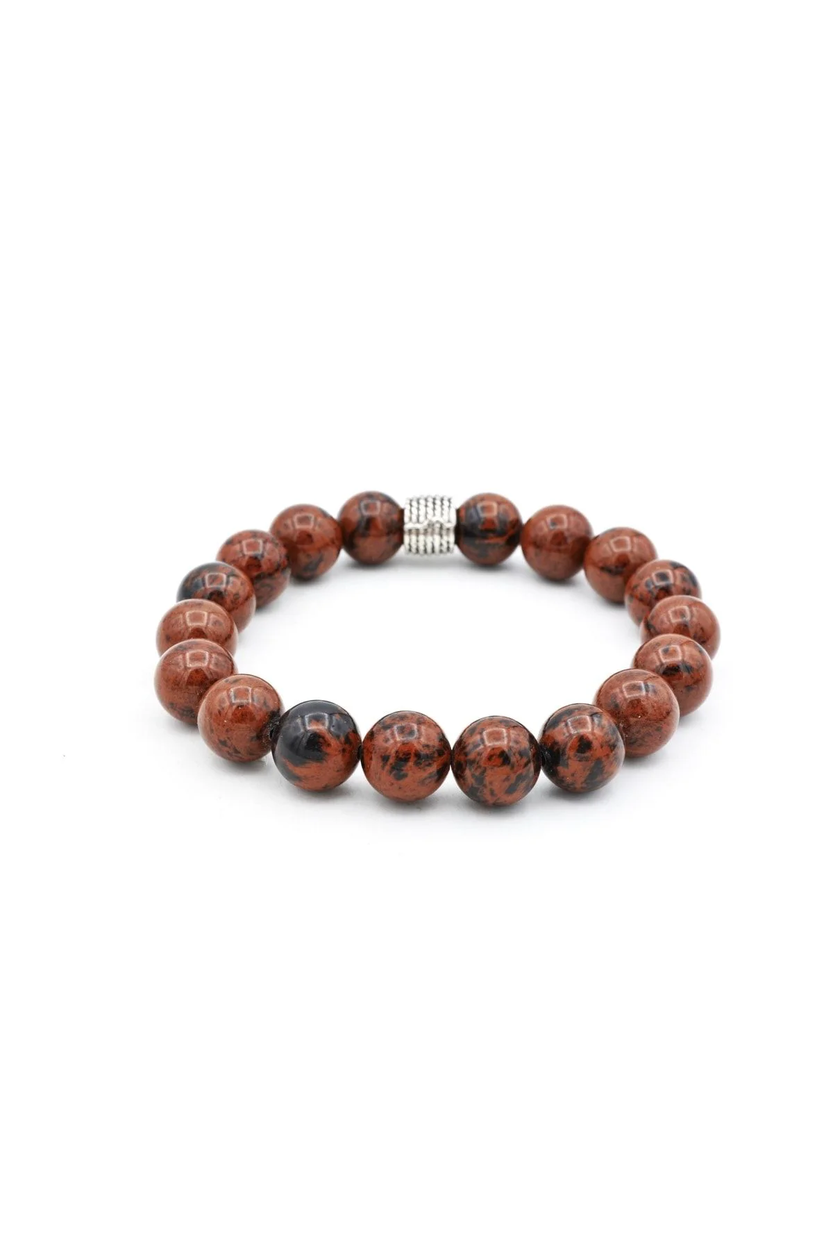 Hakiki Doğal Mahogany Obsidyen Taşı Bileklik 003