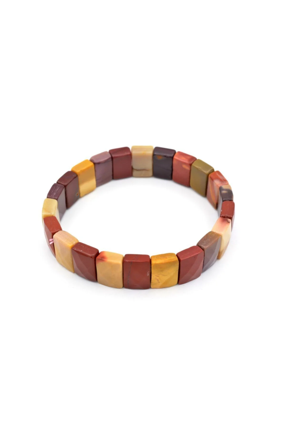 Hakiki Doğal Mokait Jasper Taşı Bileklik 1.kalite 001