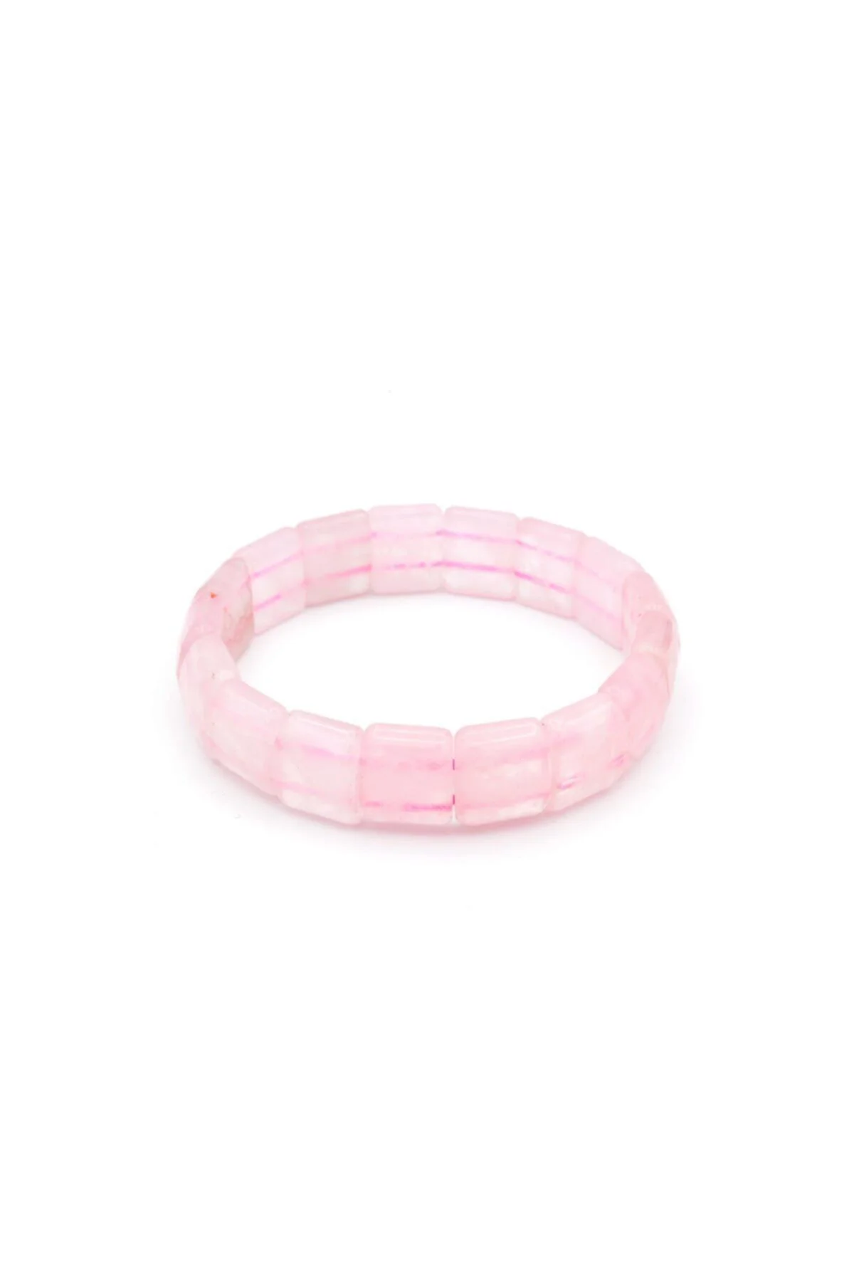 Hakiki Doğal Pembe Kuvars Bileklik 1.kalite 002