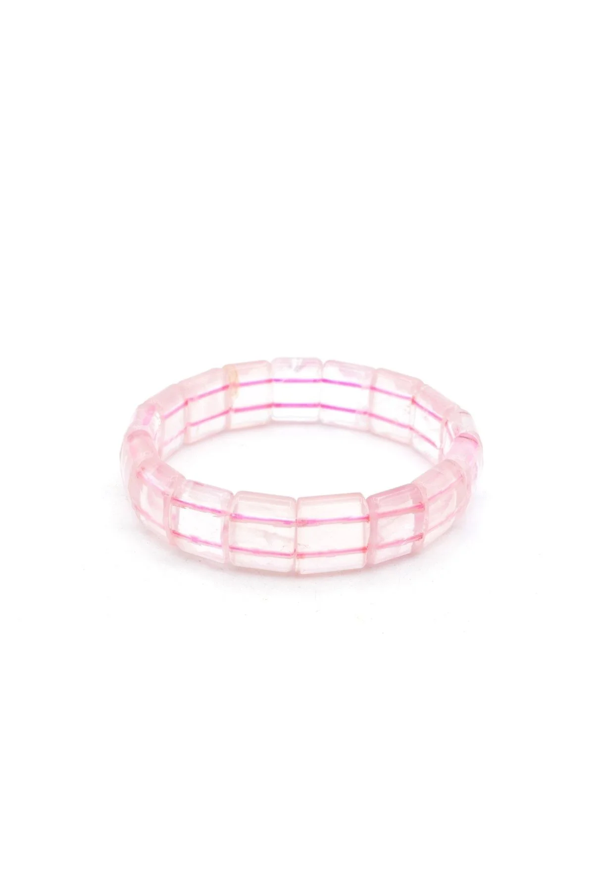 Hakiki Doğal Pembe Kuvars Bileklik 1.kalite 003