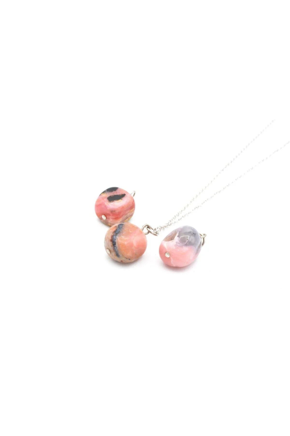 Hakiki Doğal Pembe Opal Kolye Ucu 1.kalite Doğal Taş 002