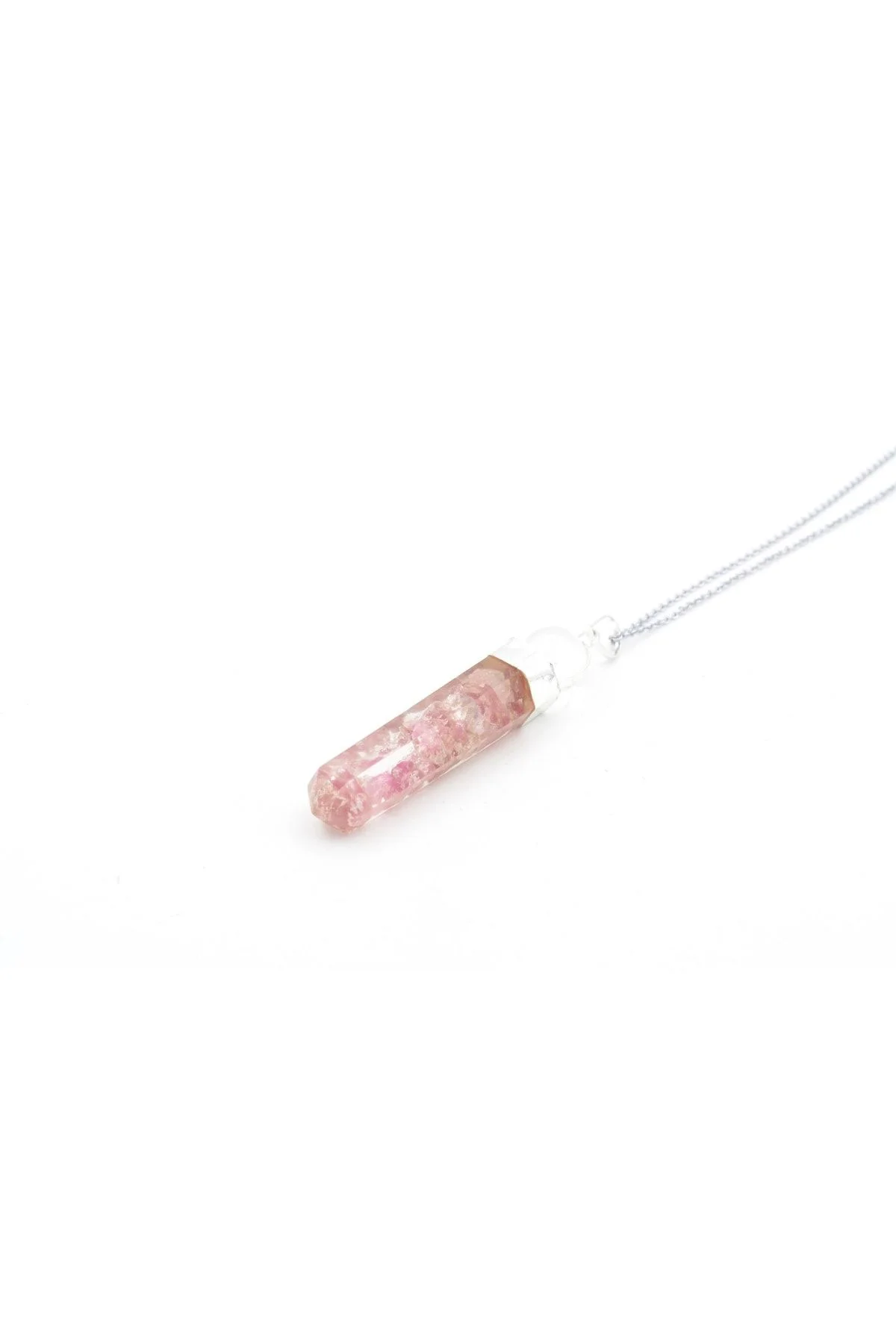 Hakiki Doğal Pembe Turmalin Taşı Orgonit Kolye Ucu 1.kalite 003