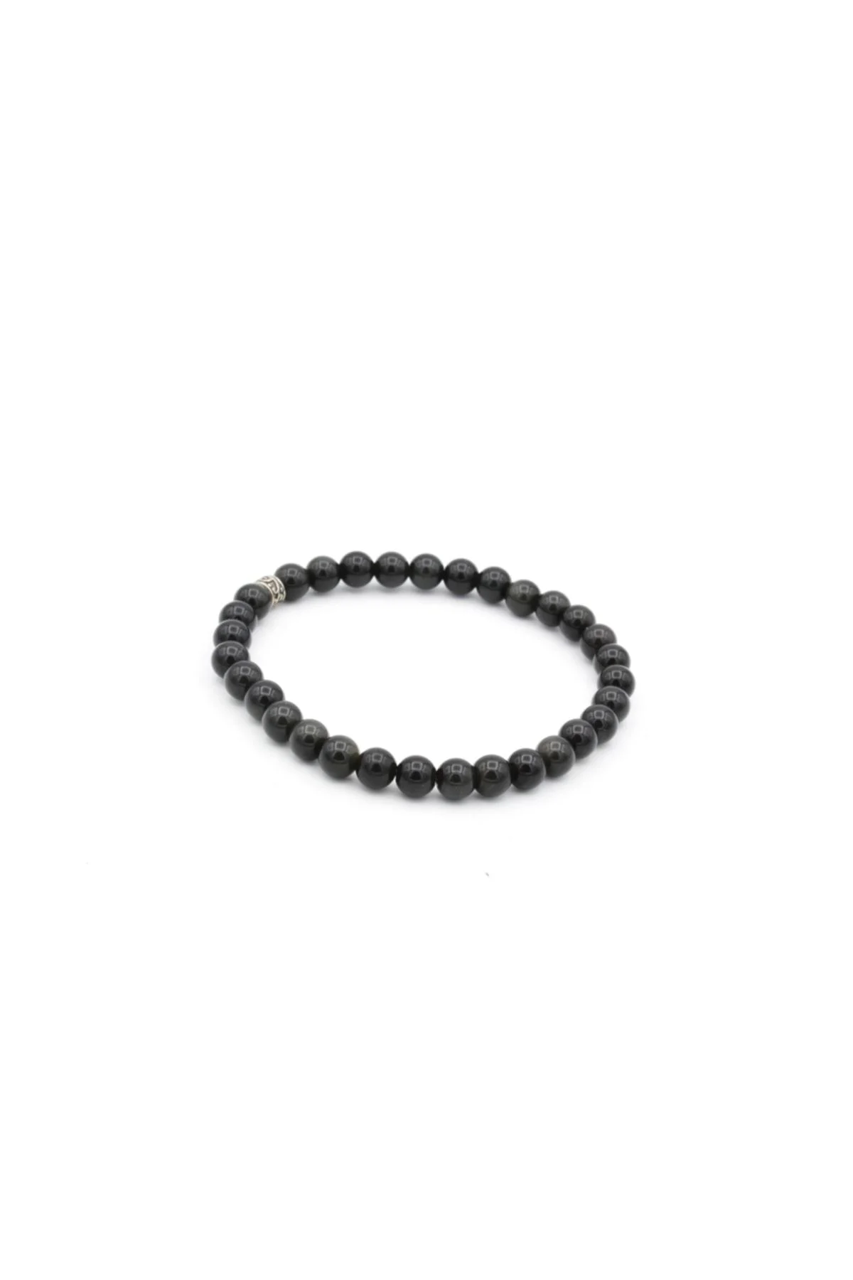 Hakiki Doğal Rainbow Obsidyen Bileklik 1.kalite 6 Mm