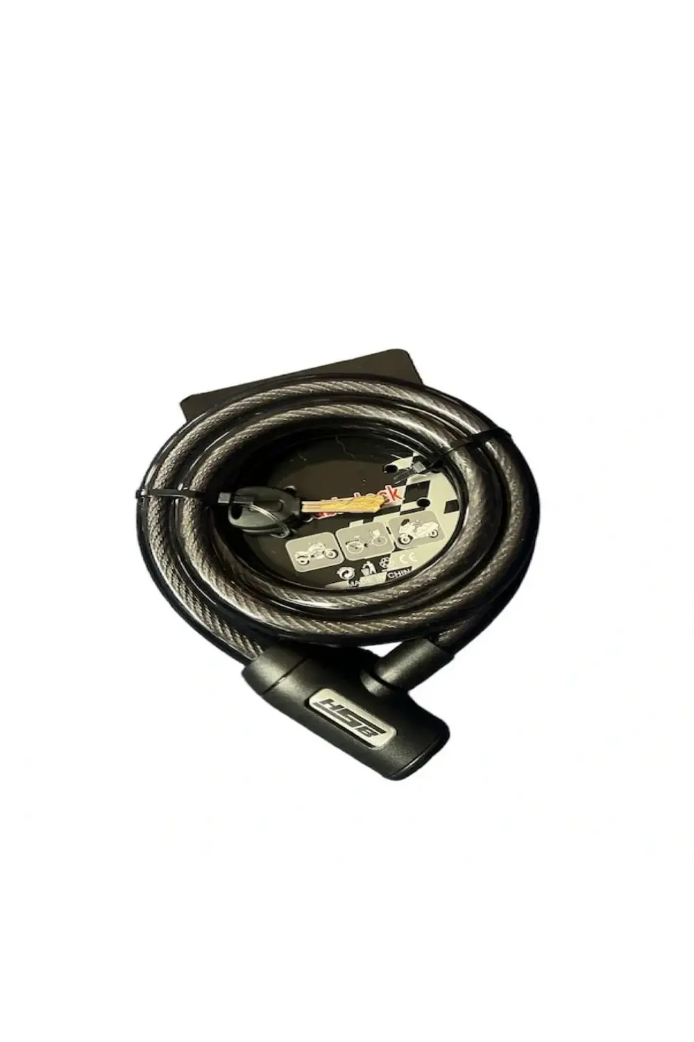 Halat Kilit 20x150 Çelik Bisiklet Ve Motosikletler Için