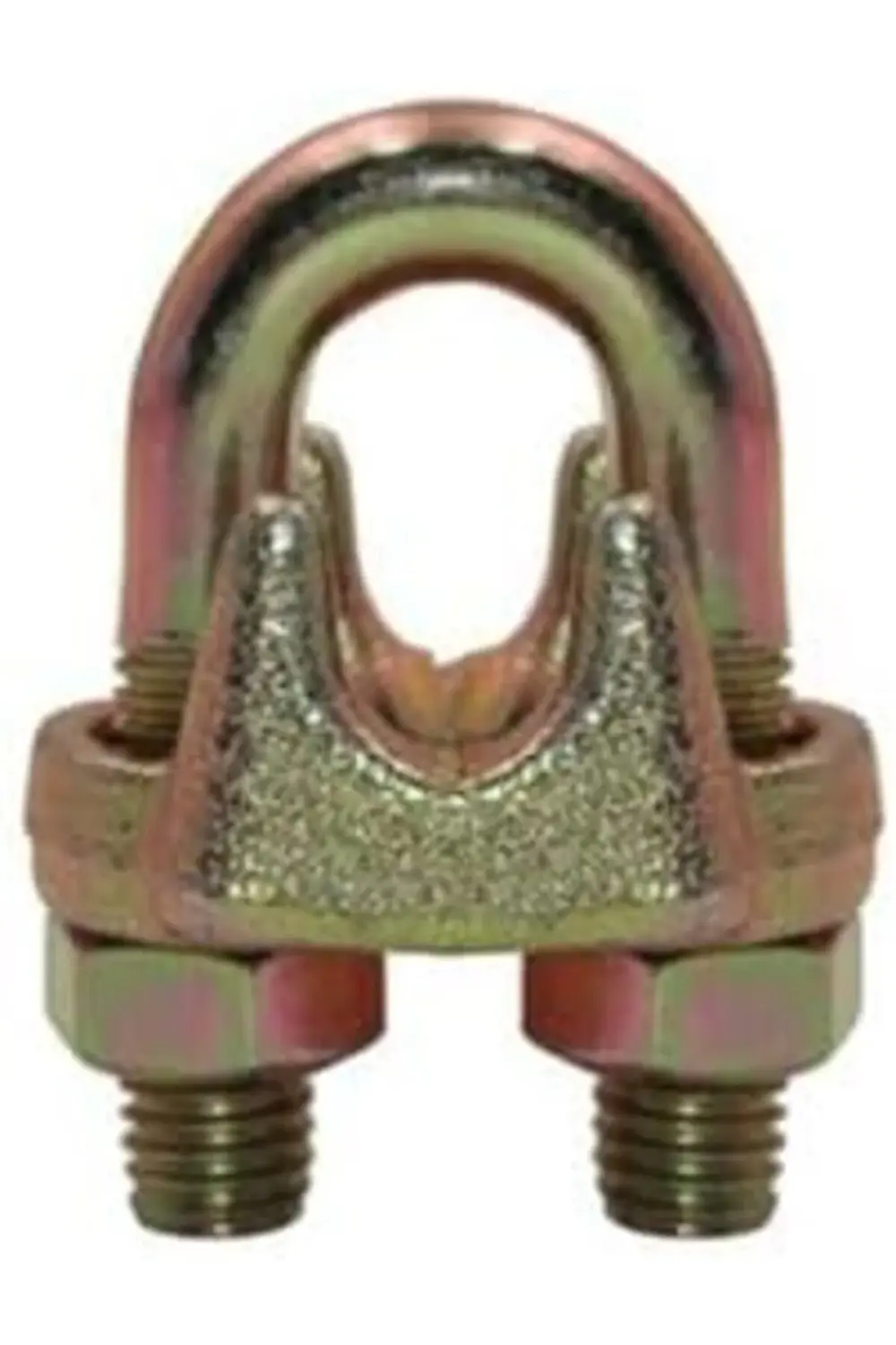 Halat Klemensi 6mm A Tipi, Sarı Galvaniz Kaplama (12 Adet) 118472