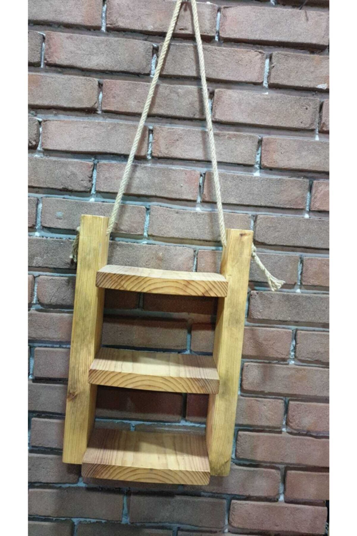 Elif Aksesuar Halatlı Ahşap Duvar Dekoru