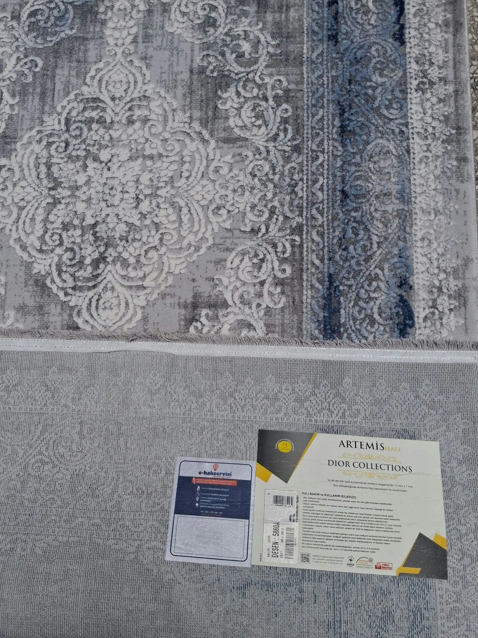 Halı Artemis Dior Collection 100*200 Ölçülerinde Saçaklı Yolluk
