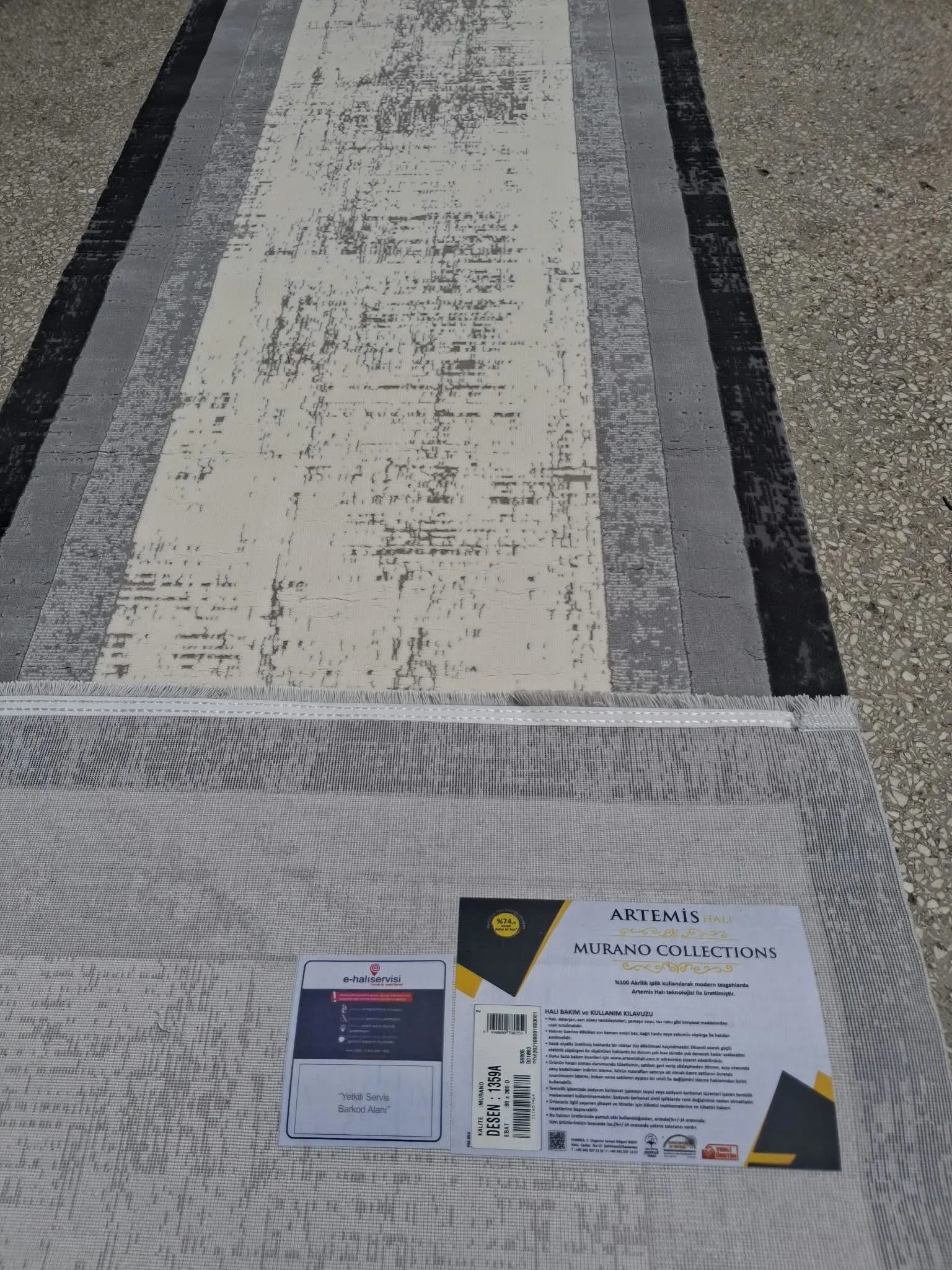 Halı Artemis Murano Collection  80*300 Ölçülerinde  Yolluk