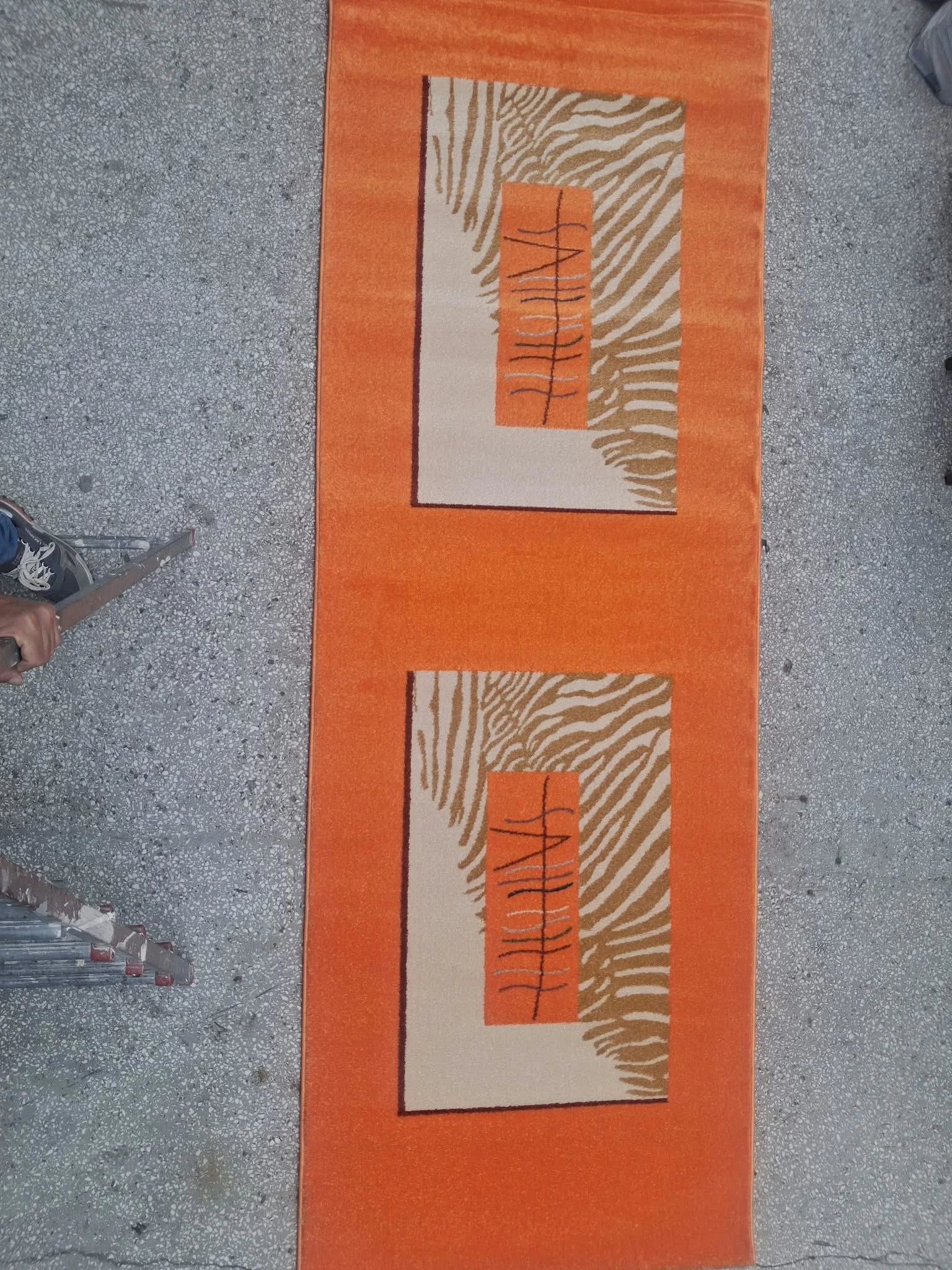 Halı Atlas Diva Turuncu 90715 Collection 100 *300 cm Yolluk Saçaksız