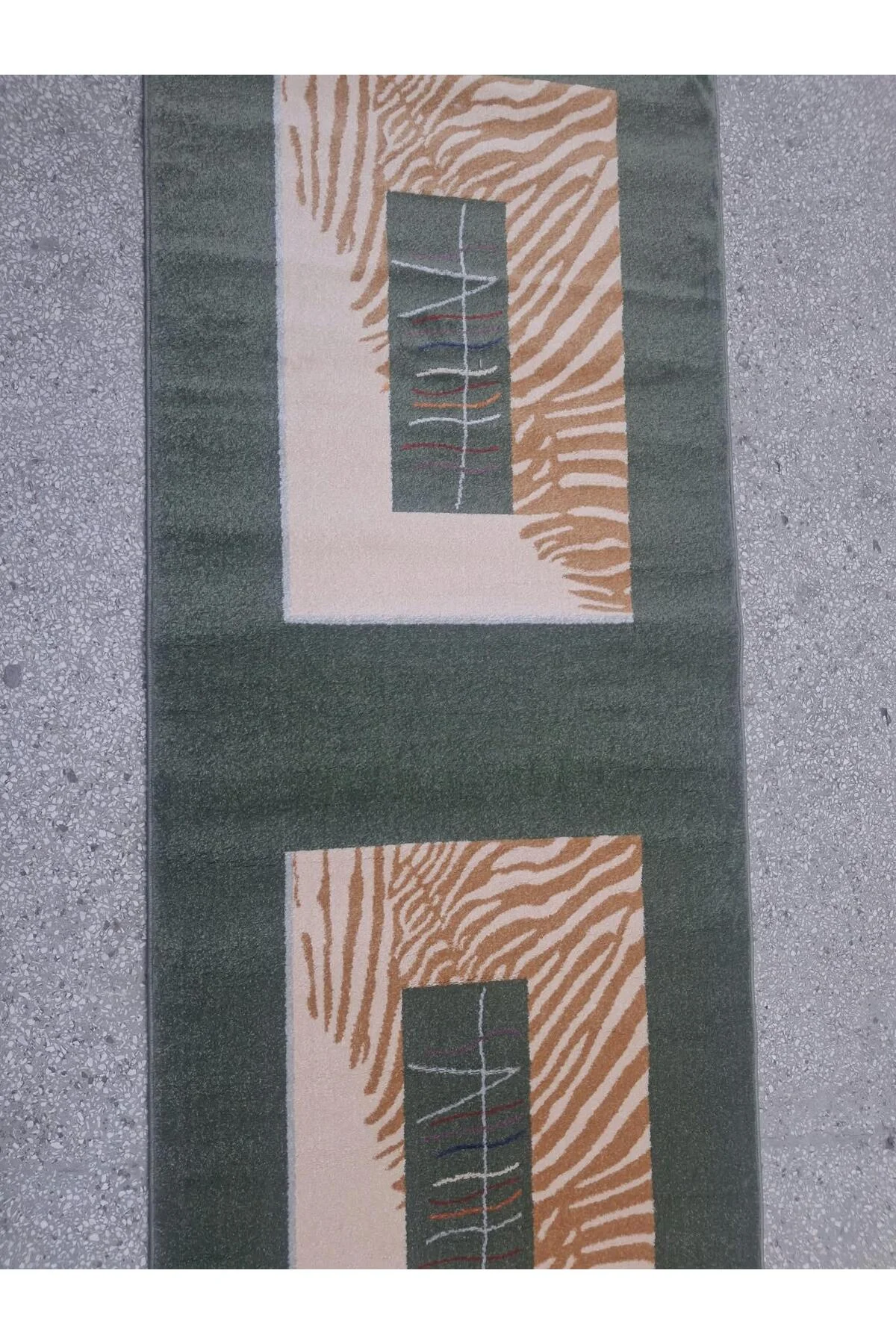 Halı Atlas Diva Yeşil 90716 Collection 100 *300 cm Yolluk Saçaksız - Görsel 4