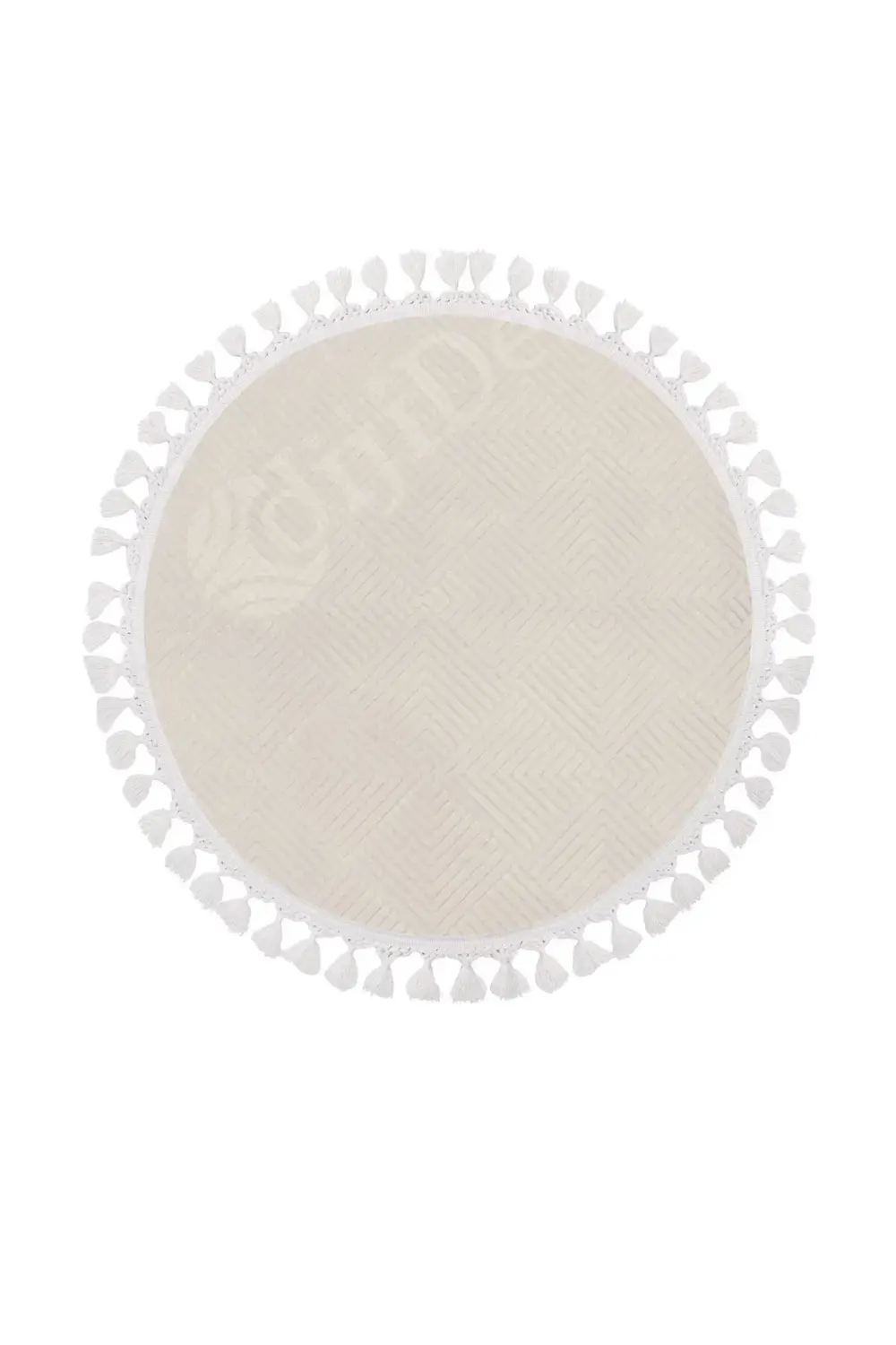 Halı Cool Krem Pramit Desenli Saçaklı Yuvarlak Kesme Yolluk Kilim Halı Cool Krem Pramit Desenli Saçaklı Yuvarlak Kesme Yolluk Kilim