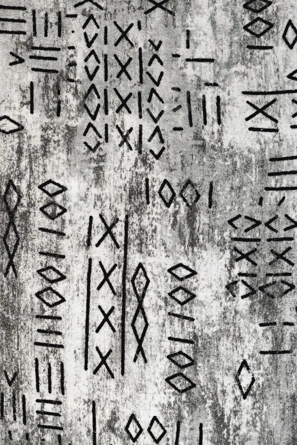 Halı Gri Iskandinav Yıkanabilir Saçaksız Oval Delüxe Yolluk Kilim