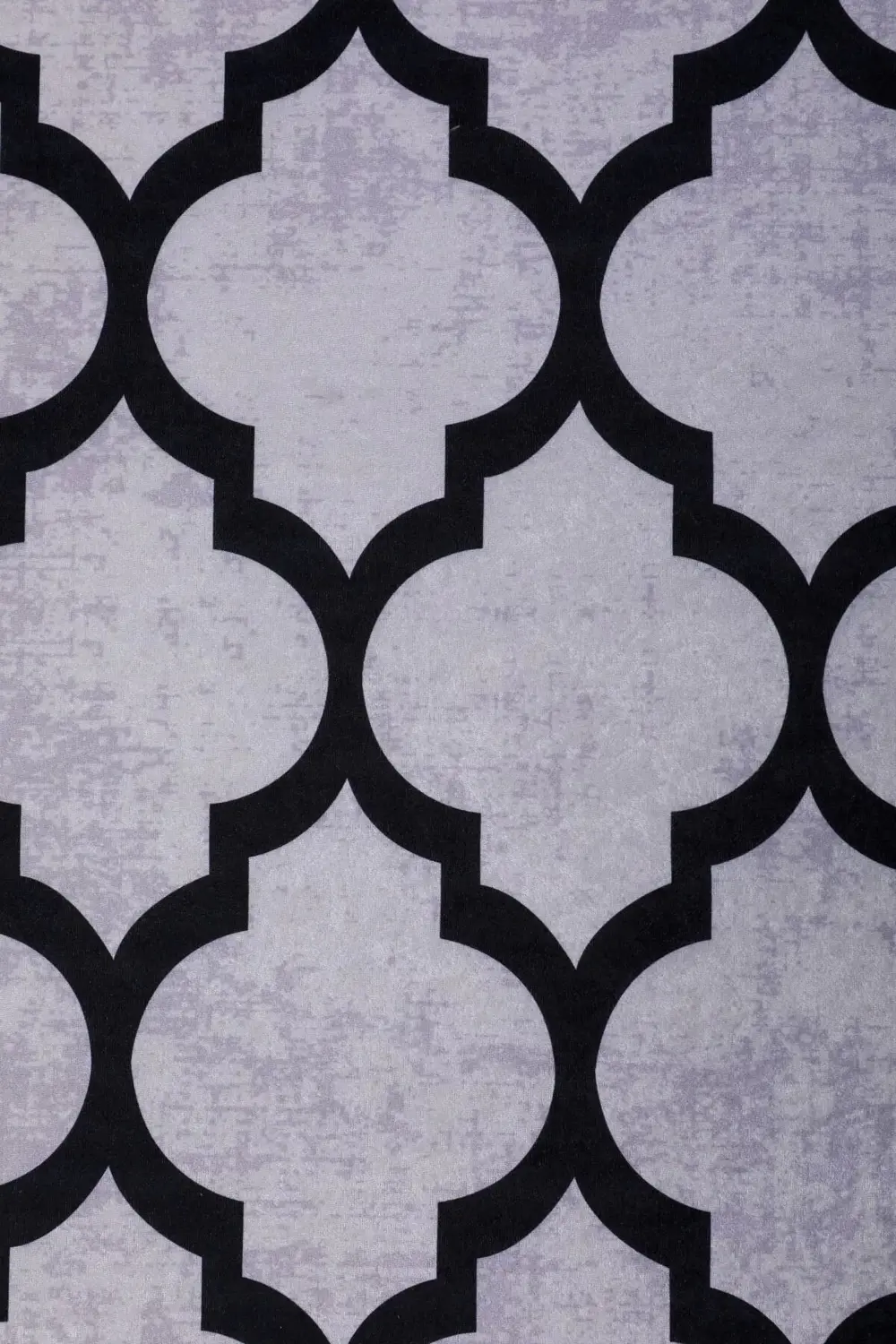 Halı Gri Maça Desenli Yıkanabilir Saçaksız Kesme Ince Yolluk Kili