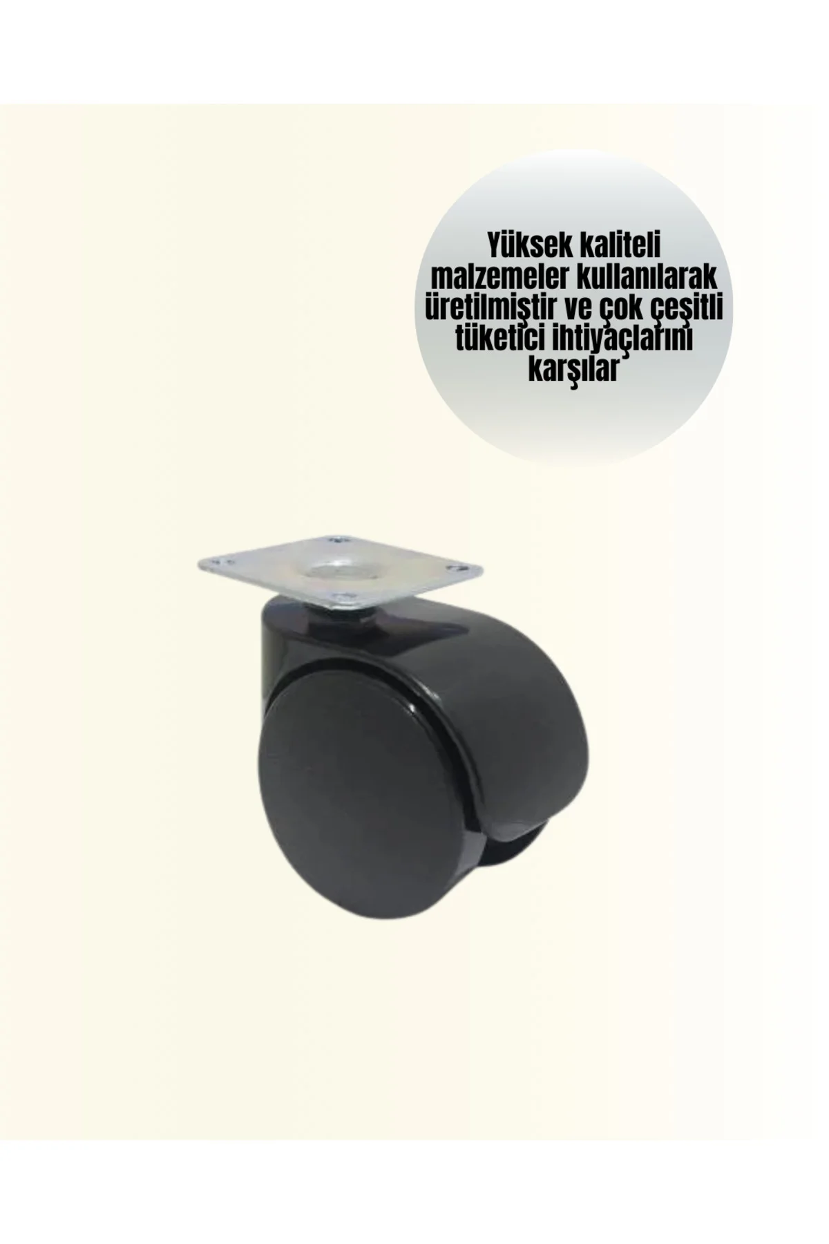 Halı ve Beton Uyumlu Kilitsiz Mobilya Tekerleği 4’lü - Lisinya