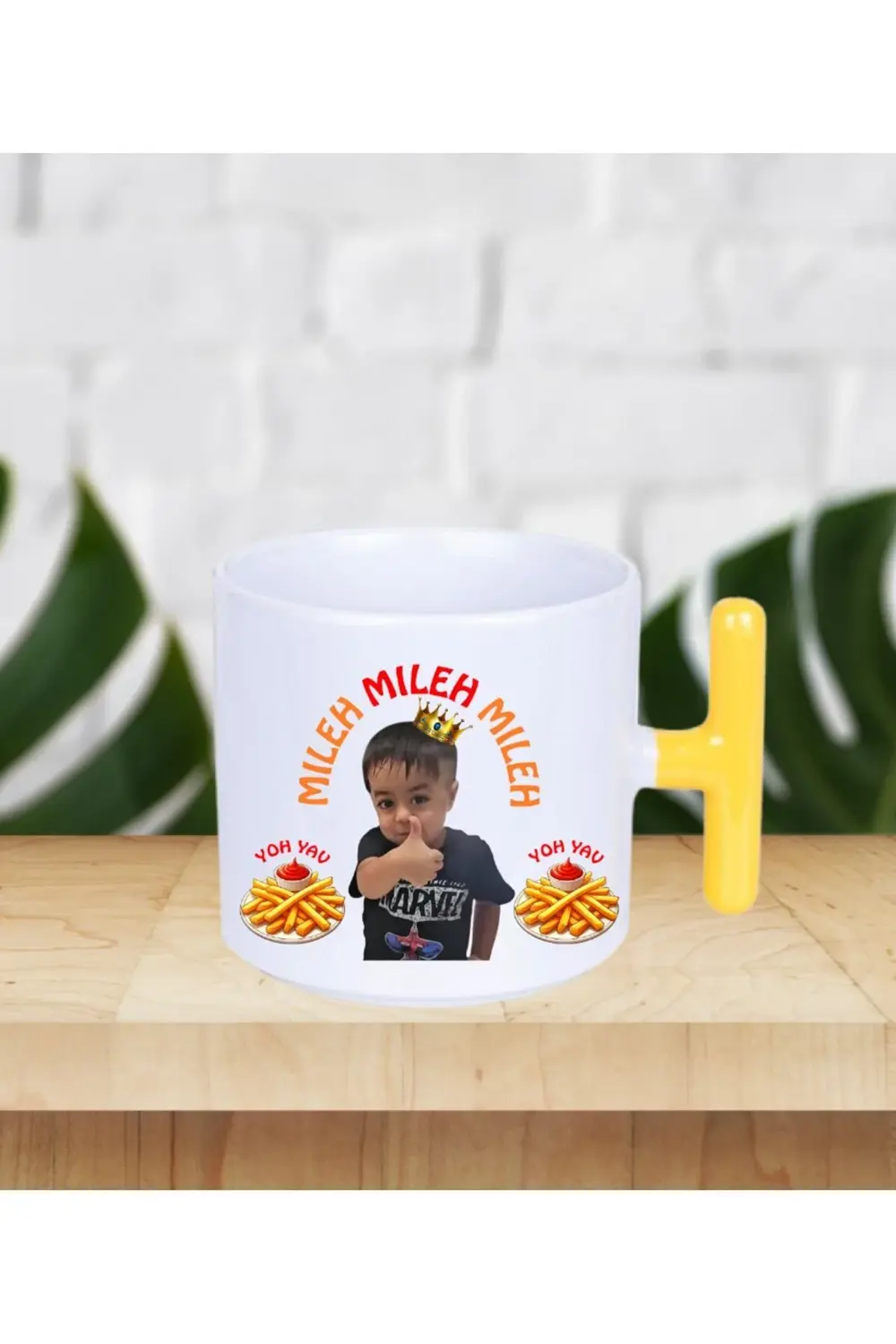 Halilişko Mileh Mileh Baskılı Kupa Bardak