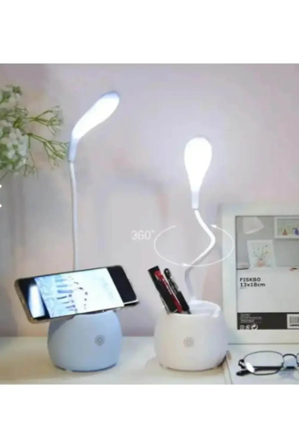 Halka LED USB Şarjlı Masa Lambası