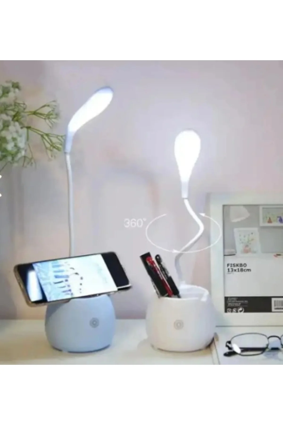 Halka Led Usb Şarjlı Masa Lambası