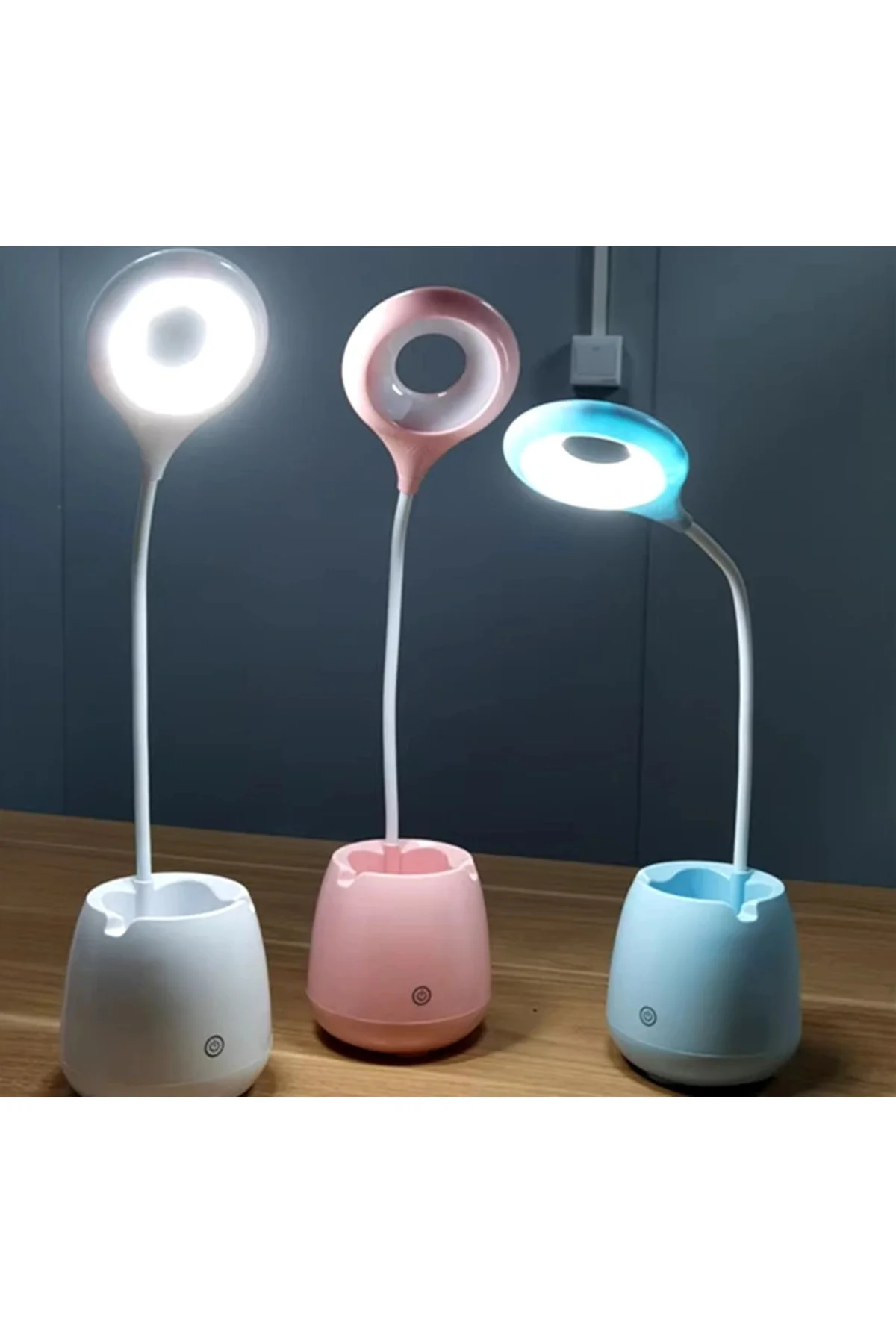 Halka Led Usb Şarjlı Masa Lambası