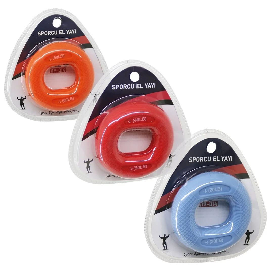 Halka Model Renkli Sporcu Silikon El Yayı Çift Kullanım = 20-30lbs - 40-50lbs - 50-60lbs Bx40 Fiyatı, Yorumları ve Özellikleri