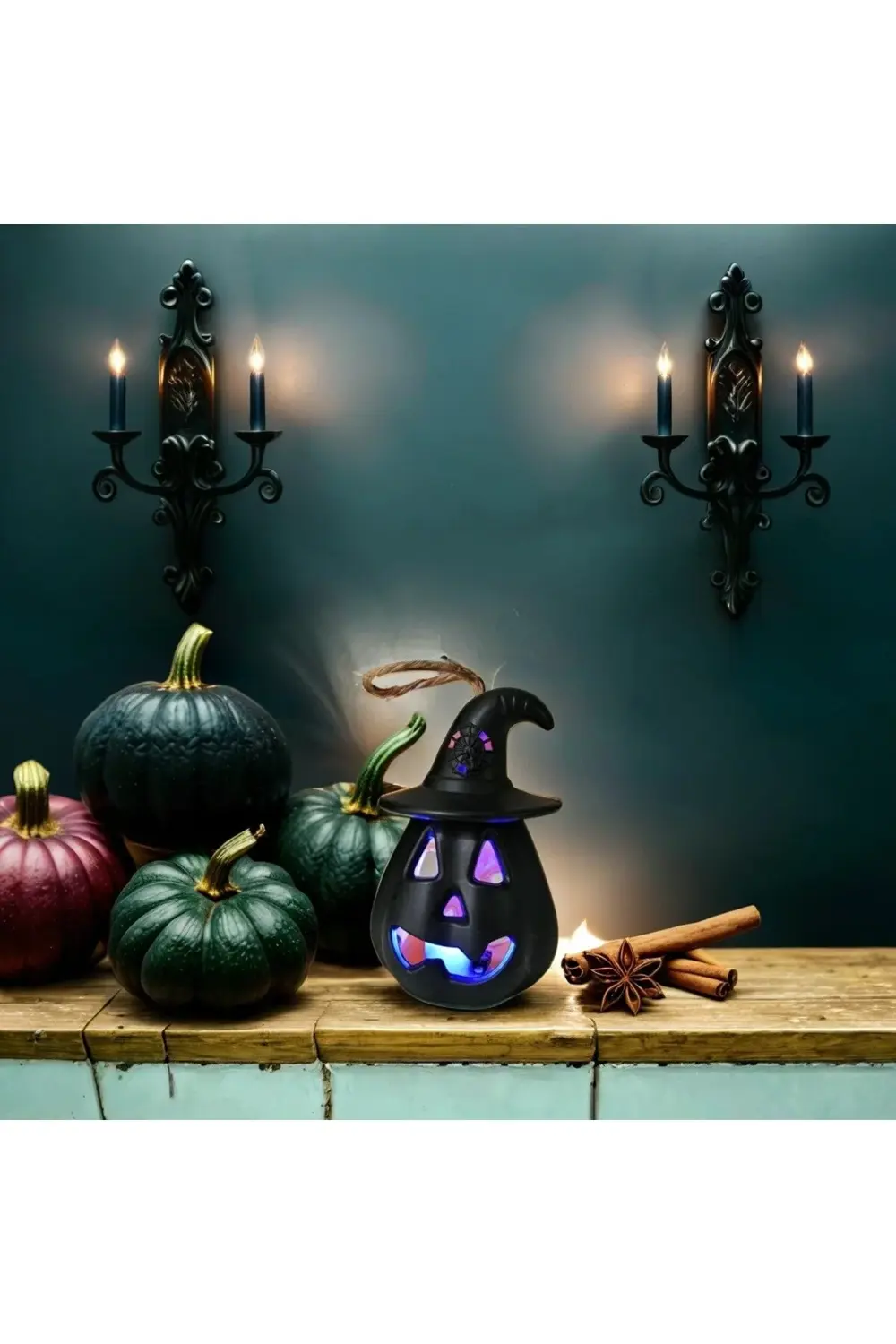 Halloween bal kabağı şeklinde led lamba 2