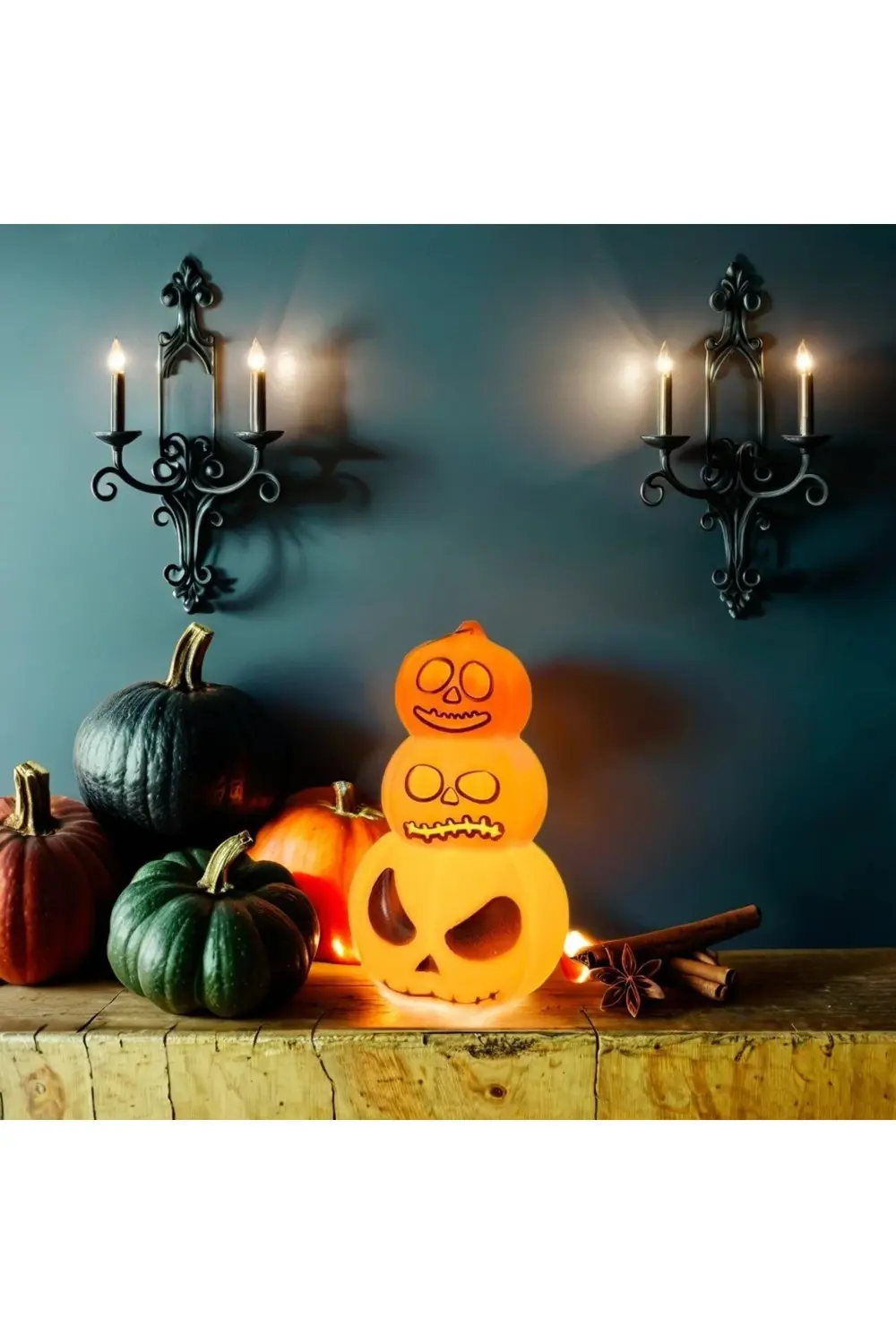 Halloween bal kabağı şeklinde led lamba