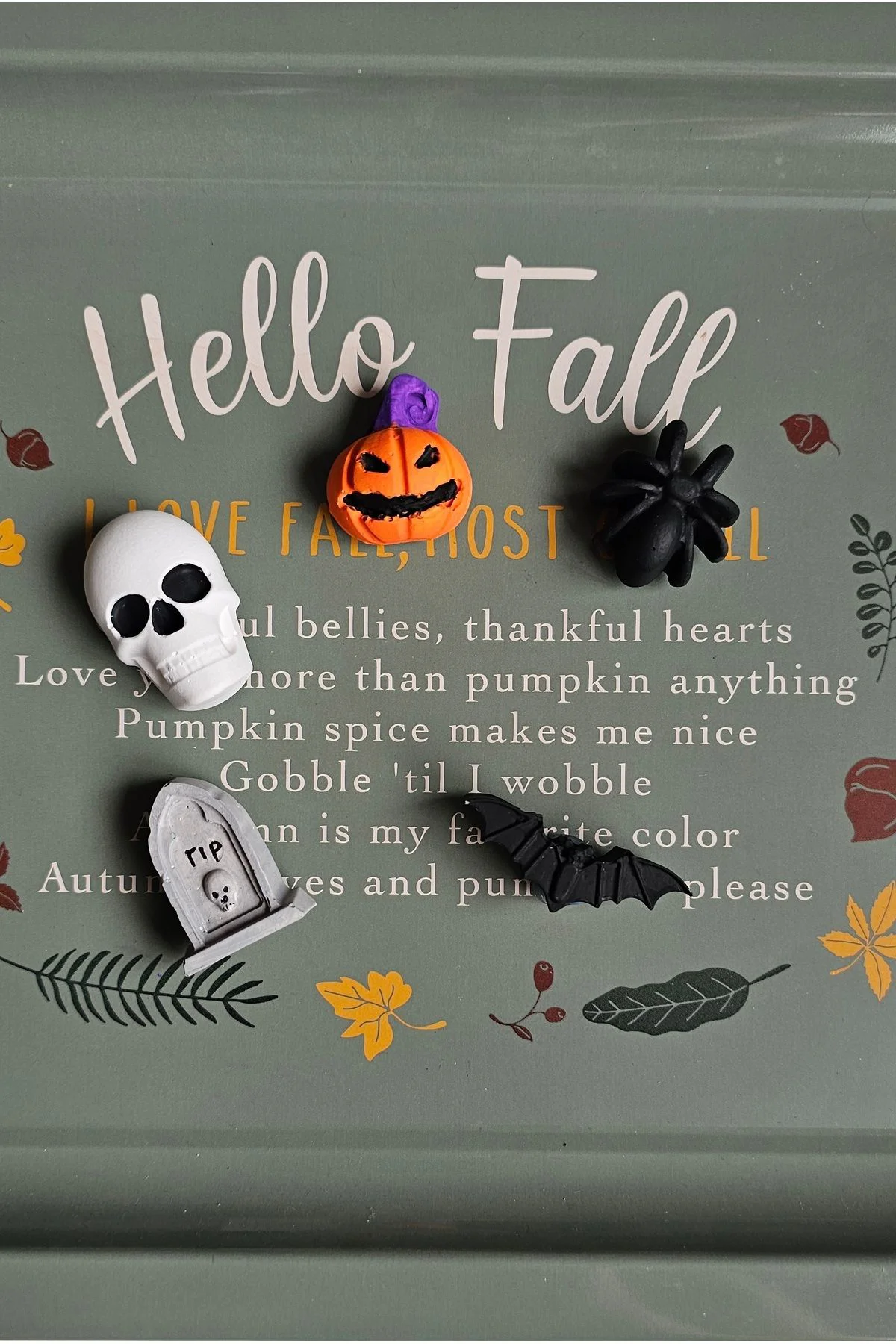 Halloween Cadılar Bayramı Magnet Buzdolabı Süsü Set _ Balkabagı, 