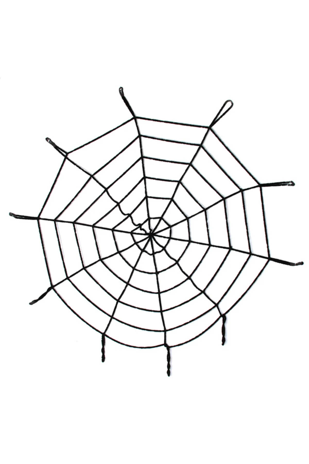 Halloween Cadılar Bayramı Örümcek Ağ Dekor Siyah 1.5 Metre  GO506