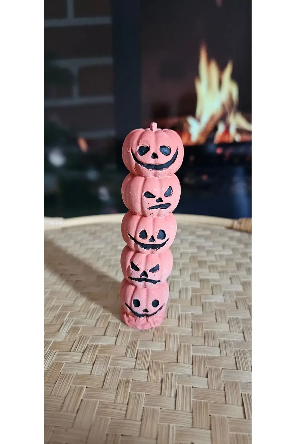 Halloween Dekoratif Biblo Katlı Balkabağı