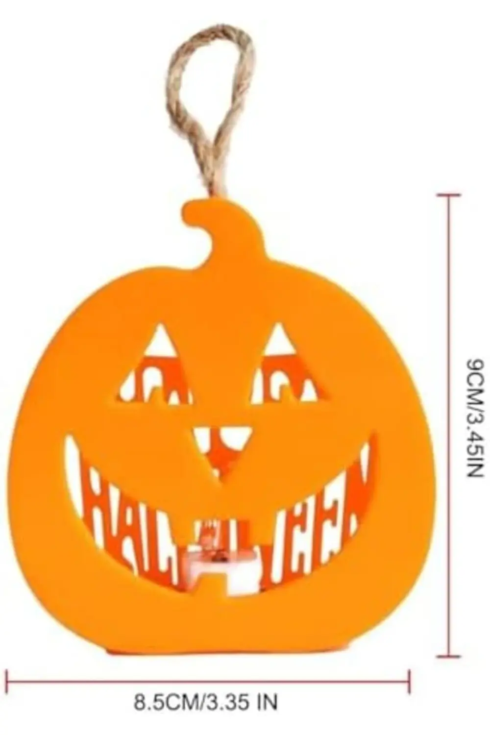 Halloween Işıklı Masa Süsü Balkabağı 395519
