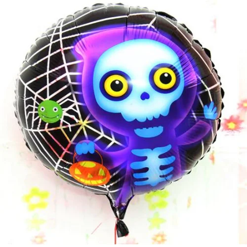 Halloween İskelet Hayalet Folyo Bn 18 inç
