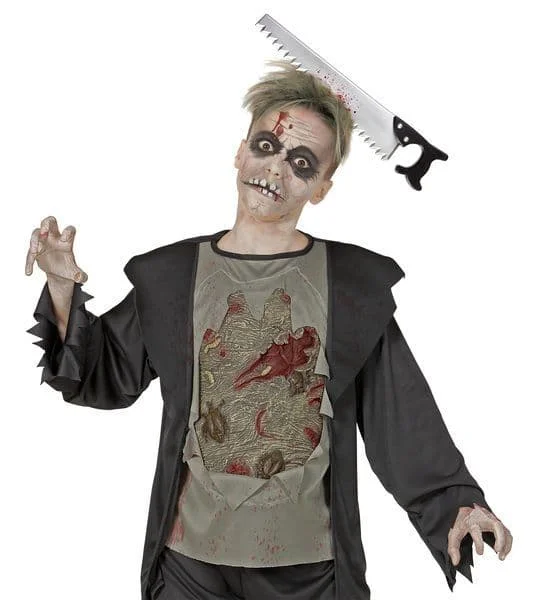 Halloween Kanlı Testere Şaka Tacı – Cadılar Bayramı Şaka Aksesuarı