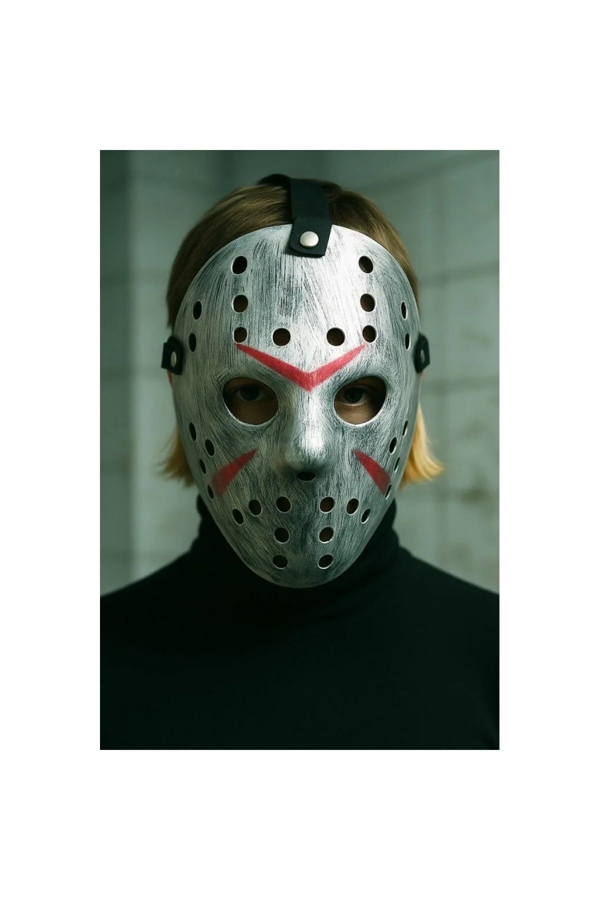 Halloween Maske Jason Gümüş
