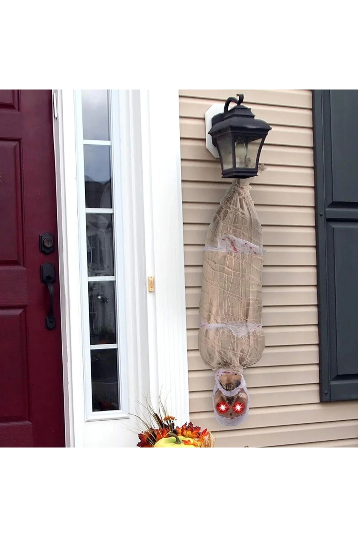 Halloween Sensörlü Işıklı Hareketli Mumya 25x75 Cm - Lisinya Halloween Sensörlü Işıklı Hareketli Mumya 25x75 Cm - Lisinya