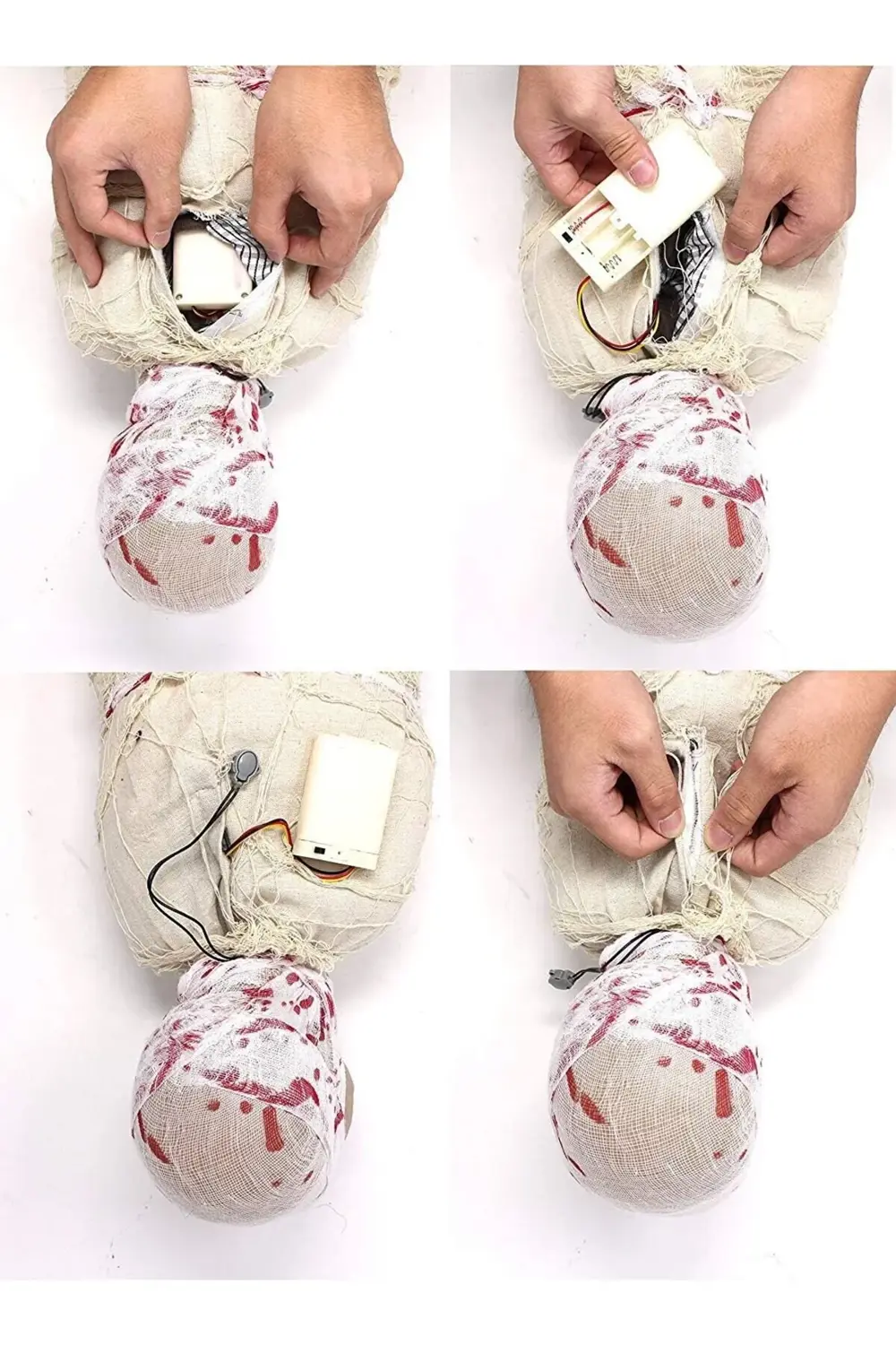 Halloween Sensörlü Işıklı Hareketli Mumya