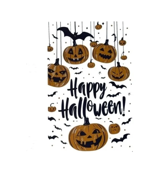 Halloween Temalı Balkabaklı Duvar Sticker Seti