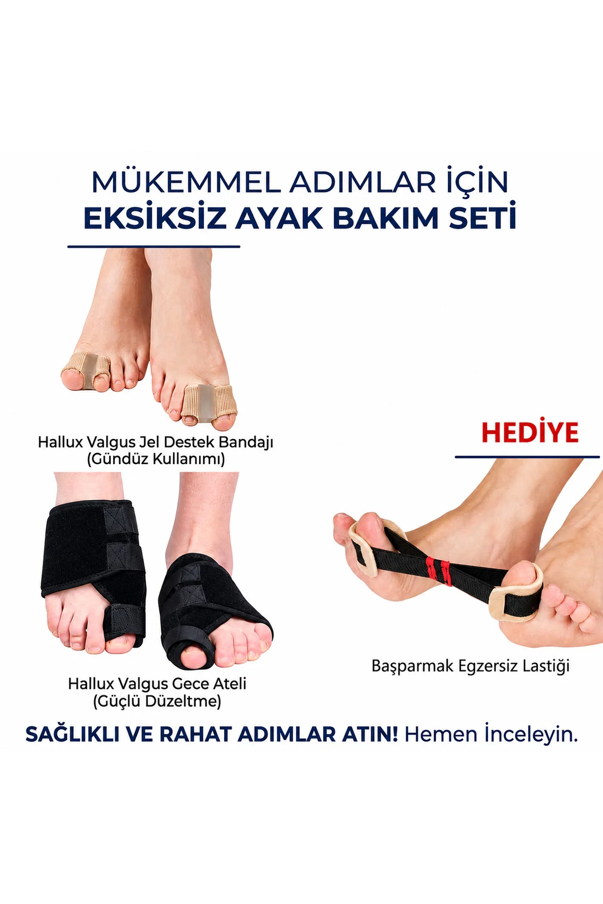 Halluks Valgus Gece/Gündüz Seti Fiyatı, Yorumları ve Özellikleri