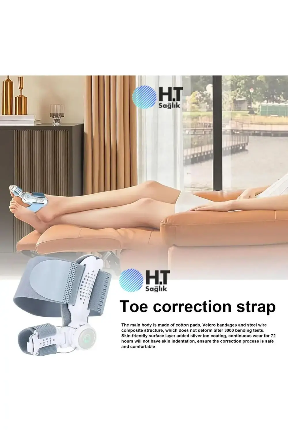 Hallux Valgus Kemik Düzeltici Ayarlı Gece Ateli